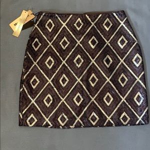 Morena Rosa Party Sequined Mini Skirt Sz Small